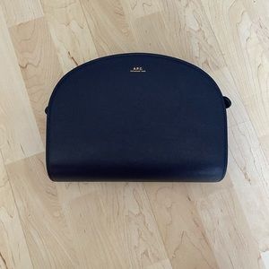APC Demi Lune Leather Crossbody Bag